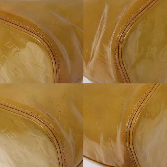 LOUIS VUITTON Monogram Vernis Houston Hand Bag Beige M91004 - Picture 10 of 12